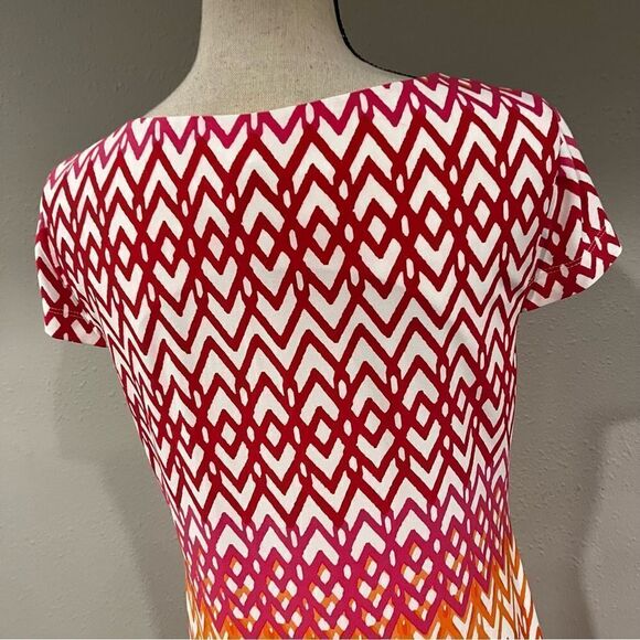 Jessica Howard geometrical print short sleeve dress - Picture 5 of 10